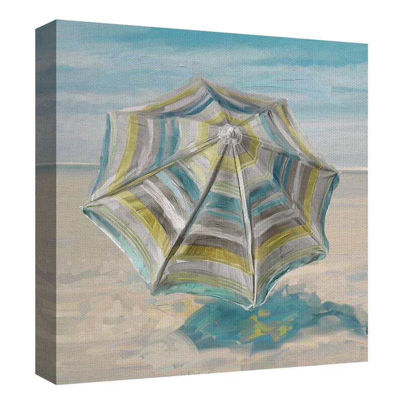 Fine Art canvas Perfect Shade Beach Umbrella By Studio Arts Canvas Art Print