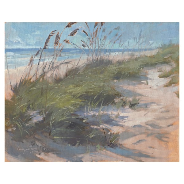 Sea Oats Beach Waltz Canvas Painting Art Print - Bed Bath & Beyond ...