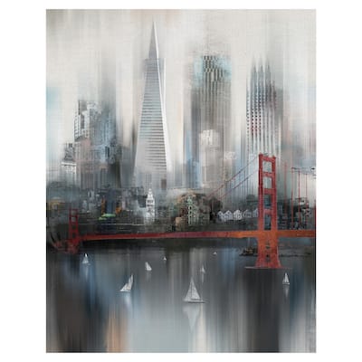 Masterpiece Art Gallery Cityscape San Francisco By Willowbrook Fine Art Canvas Art Print