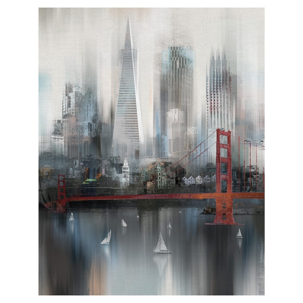 Masterpiece Art Gallery Cityscape San Francisco By Willowbrook Fine Art Canvas Art Print