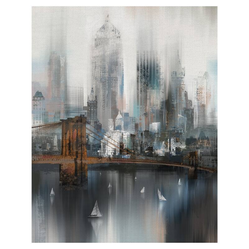 Masterpiece Art Gallery Cityscape NYC by Willowbrook Fine Art Canvas Art Print