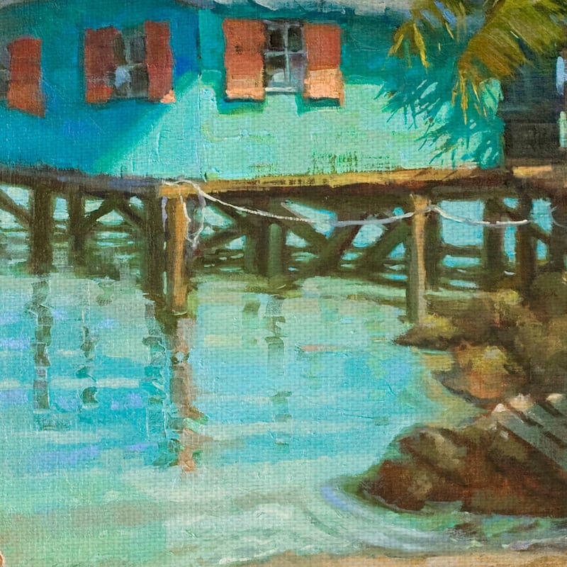 Masterpiece Art Gallery Waterfront Beach View By Kathleen Denis Canvas Art Print