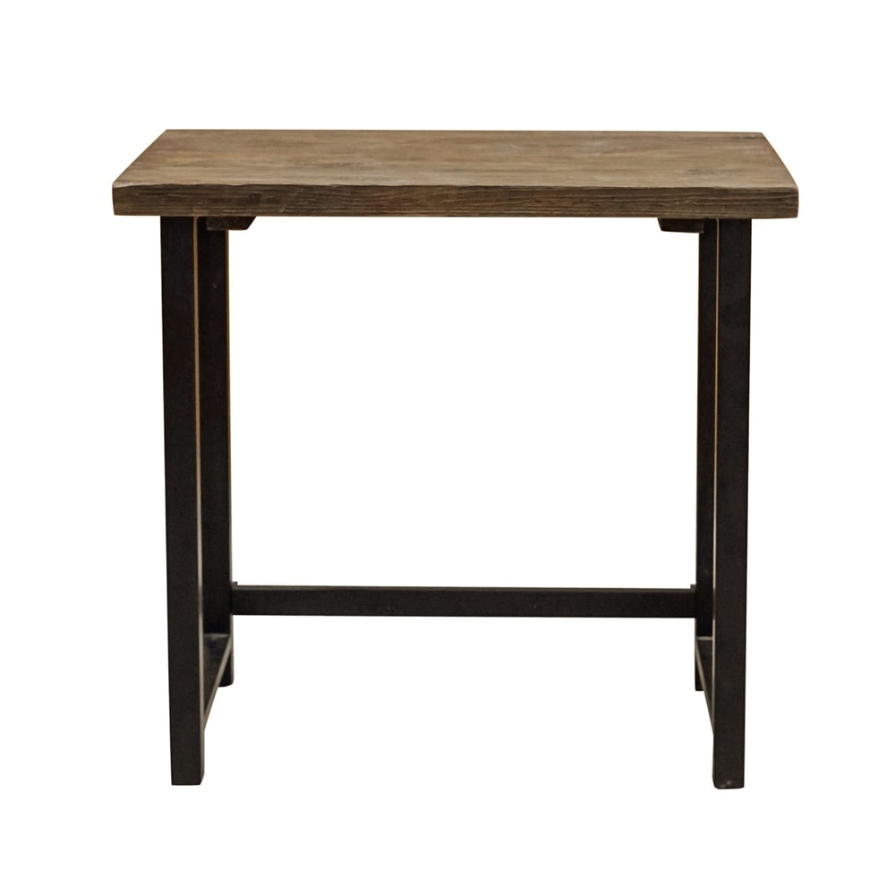 carbon loft lawrence metal and solid wood desk