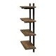preview thumbnail 3 of 5, Carbon Loft Lawrence Metal and Solid Wood Bath Natural 36-inch Wall Shelf