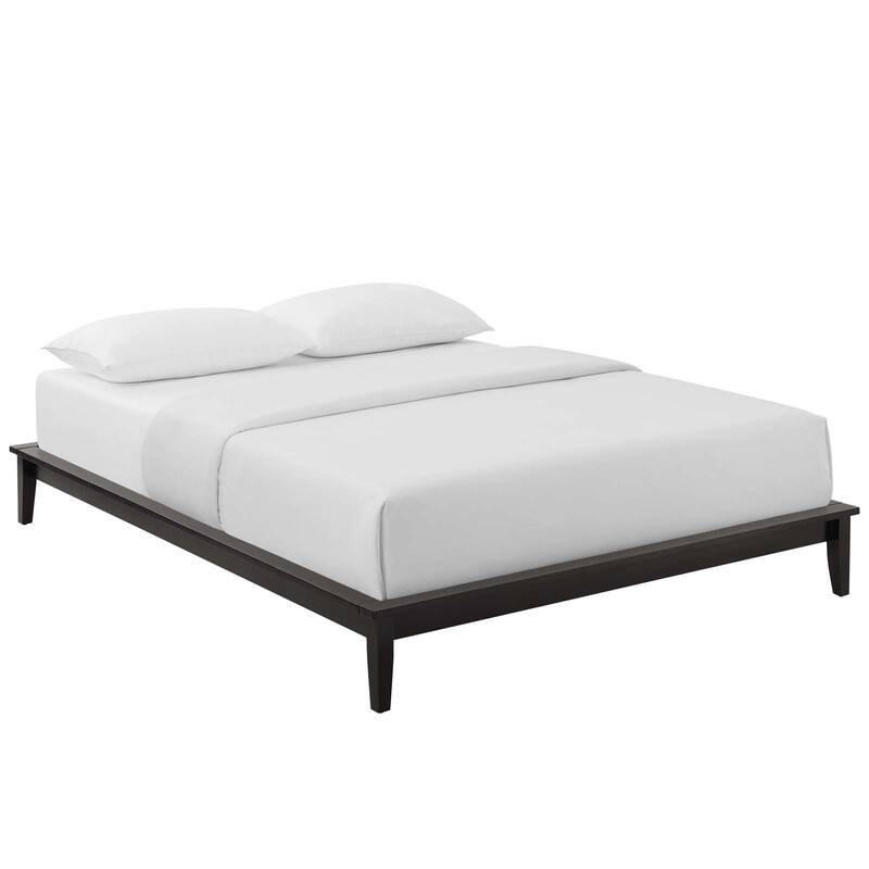 Lodge King Wood Platform Bed Frame - Walnut