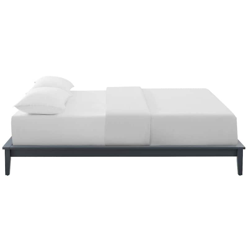 Lodge King Wood Platform Bed Frame