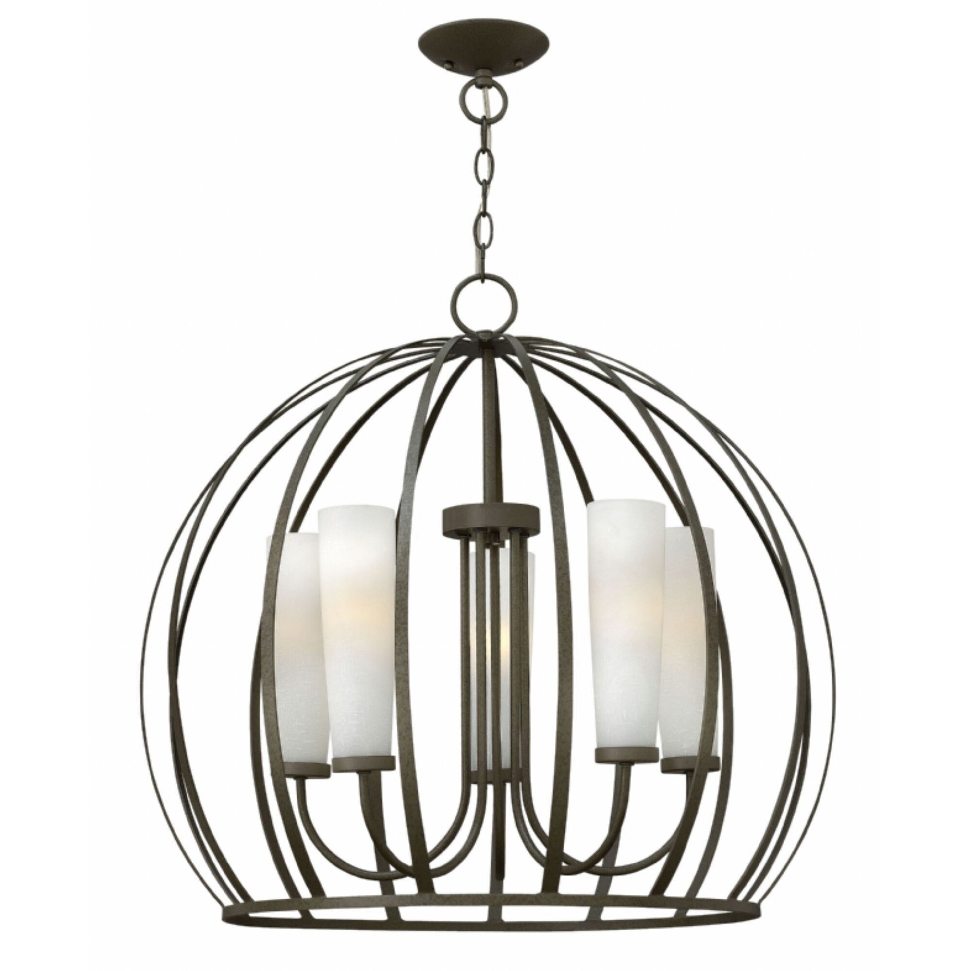 Fredrick Ramond Renata 5-Light Chandelier in Blacksmith - Chandeliers For Bedrooms by Overstock.com