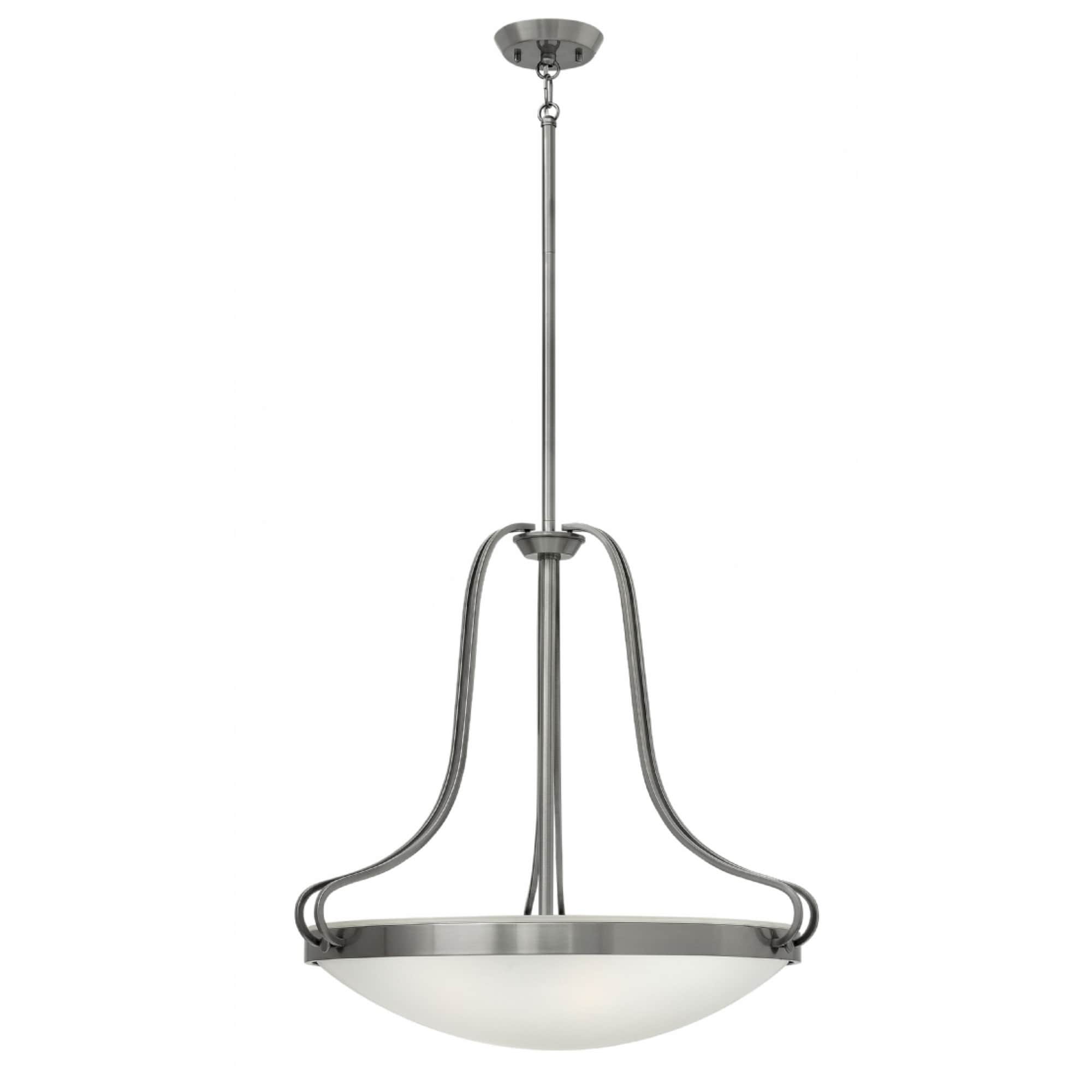 Hinkley Paxton 4-Light Chandelier in Polished Antique Nickel - Chandeliers For Bedrooms by Overstock.com