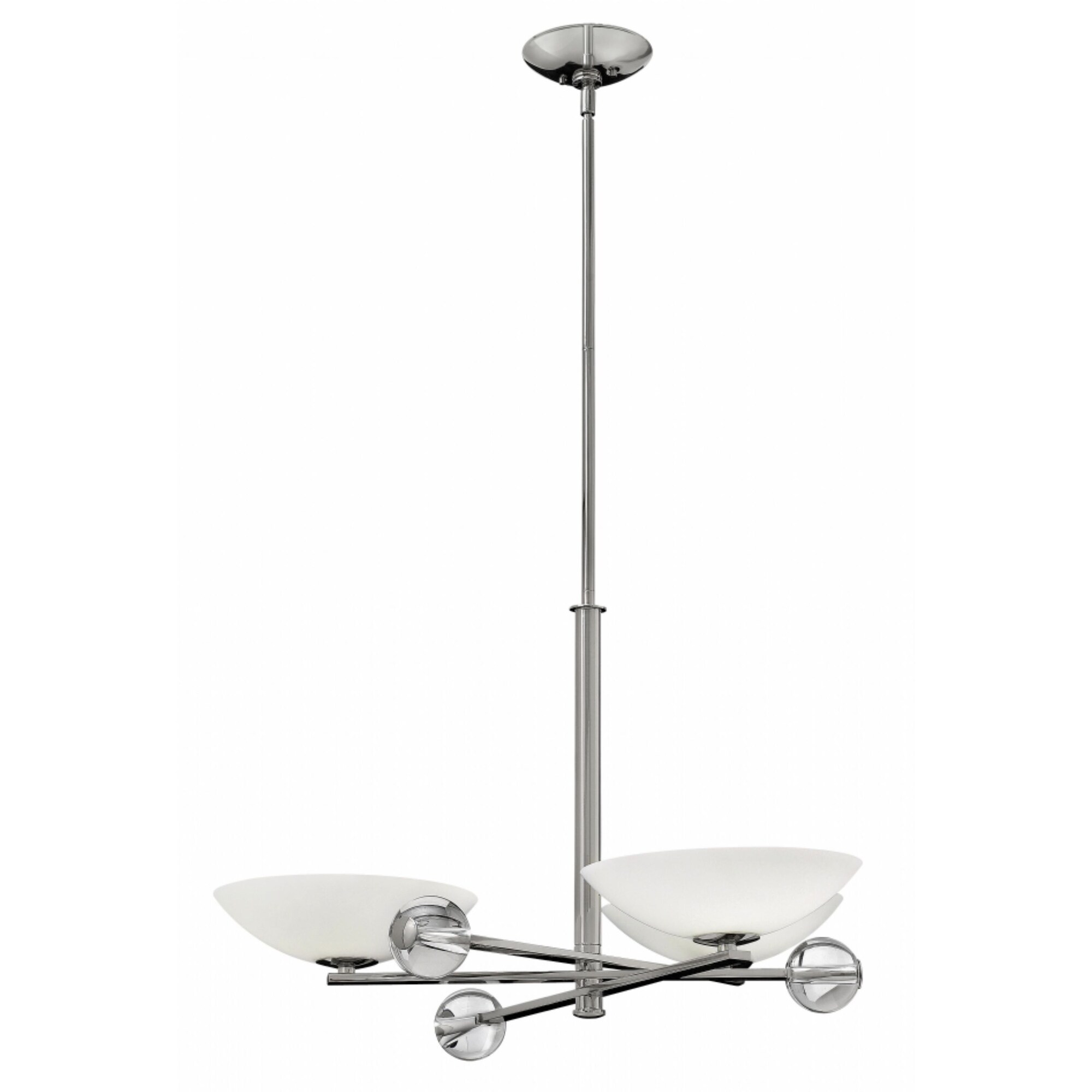 Fredrick Ramond Parallax 3-Light Chandelier in Polished Nickel - Chandeliers For Bedrooms by Overstock.com