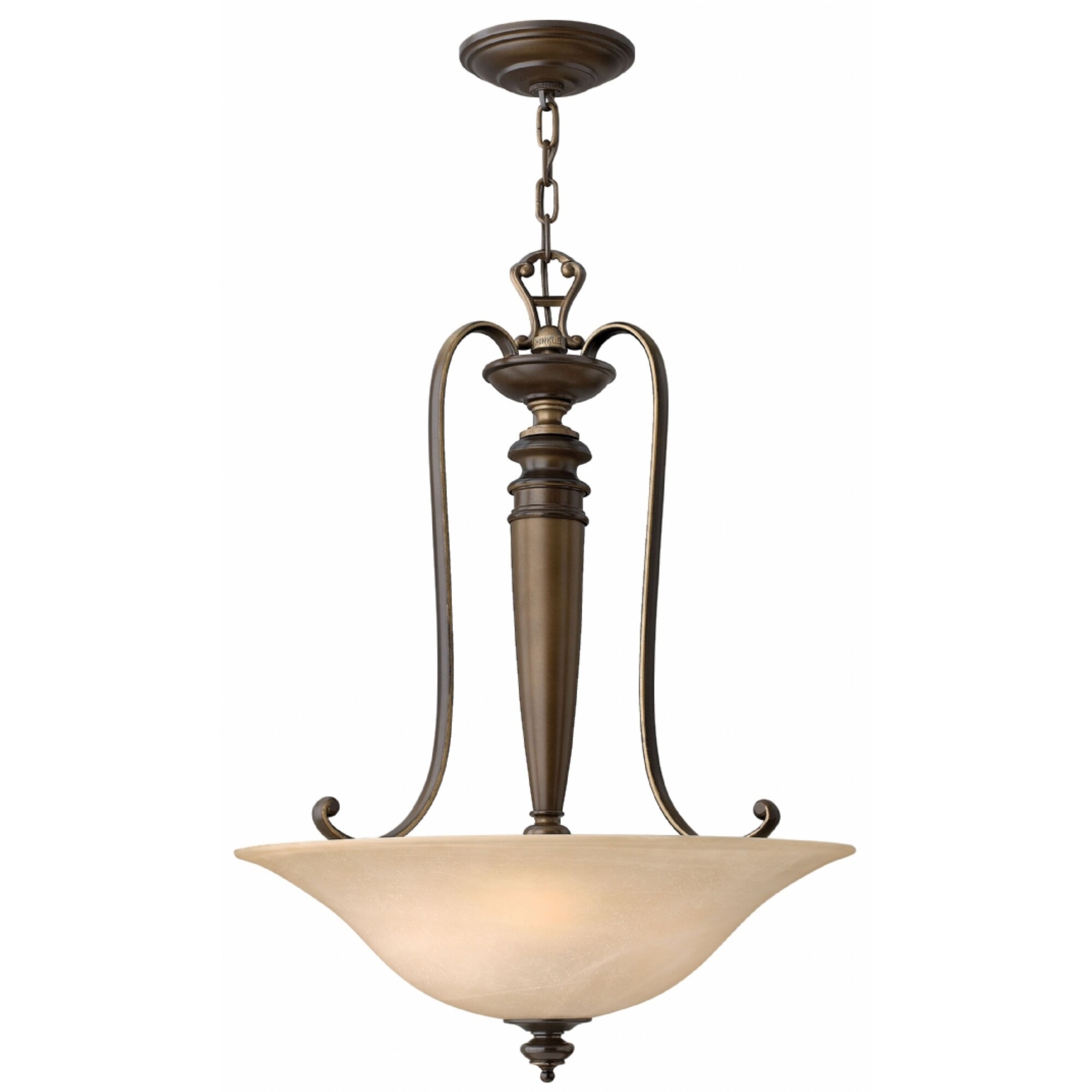 Hinkley Dunhill 3-Light Chandelier in Royal Bronze - Chandeliers For Bedrooms by Overstock.com