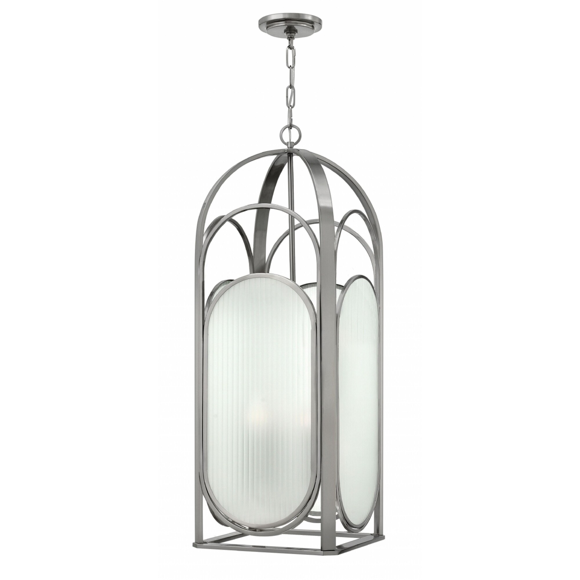 Hinkley Astor 4-Light Chandelier in Brushed Nickel - Chandeliers For Bedrooms by Overstock.com