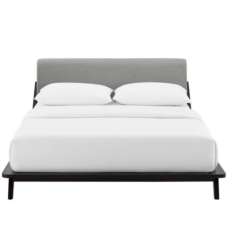 Luella Queen Upholstered Fabric Platform Bed