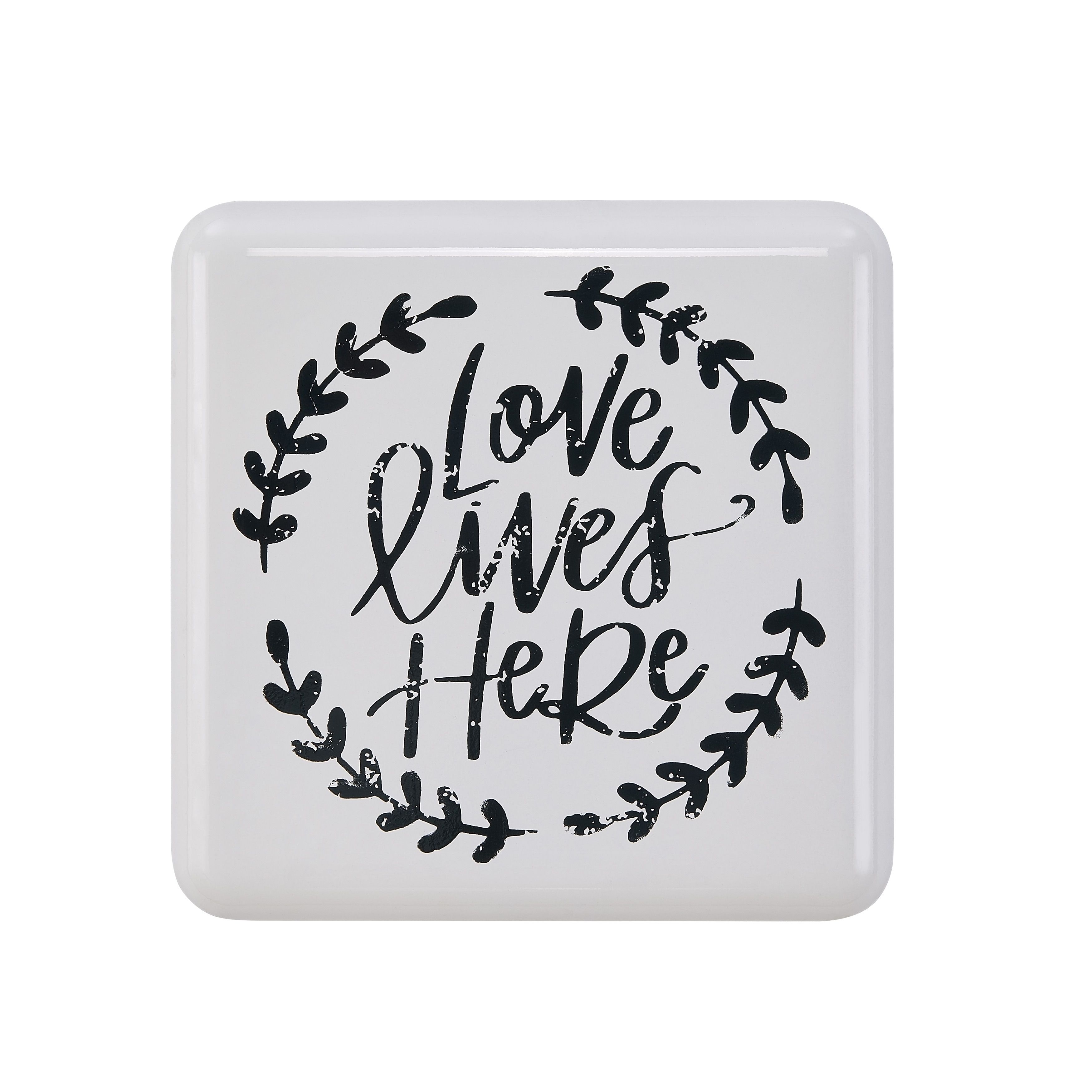 Stratton Home Decor Love Lives Here Wood Tray 