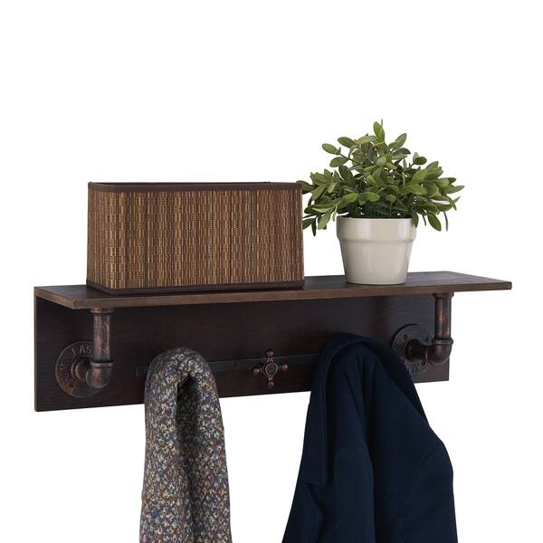 Carbon Loft Habersberger Wall Mount Wooden Coat Rack Carbon Loft Habersberger Wall Mount Wooden Coat Rack