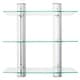 preview thumbnail 2 of 3, Danya B. Wall-mounted Glass Bathroom Shelving Unit