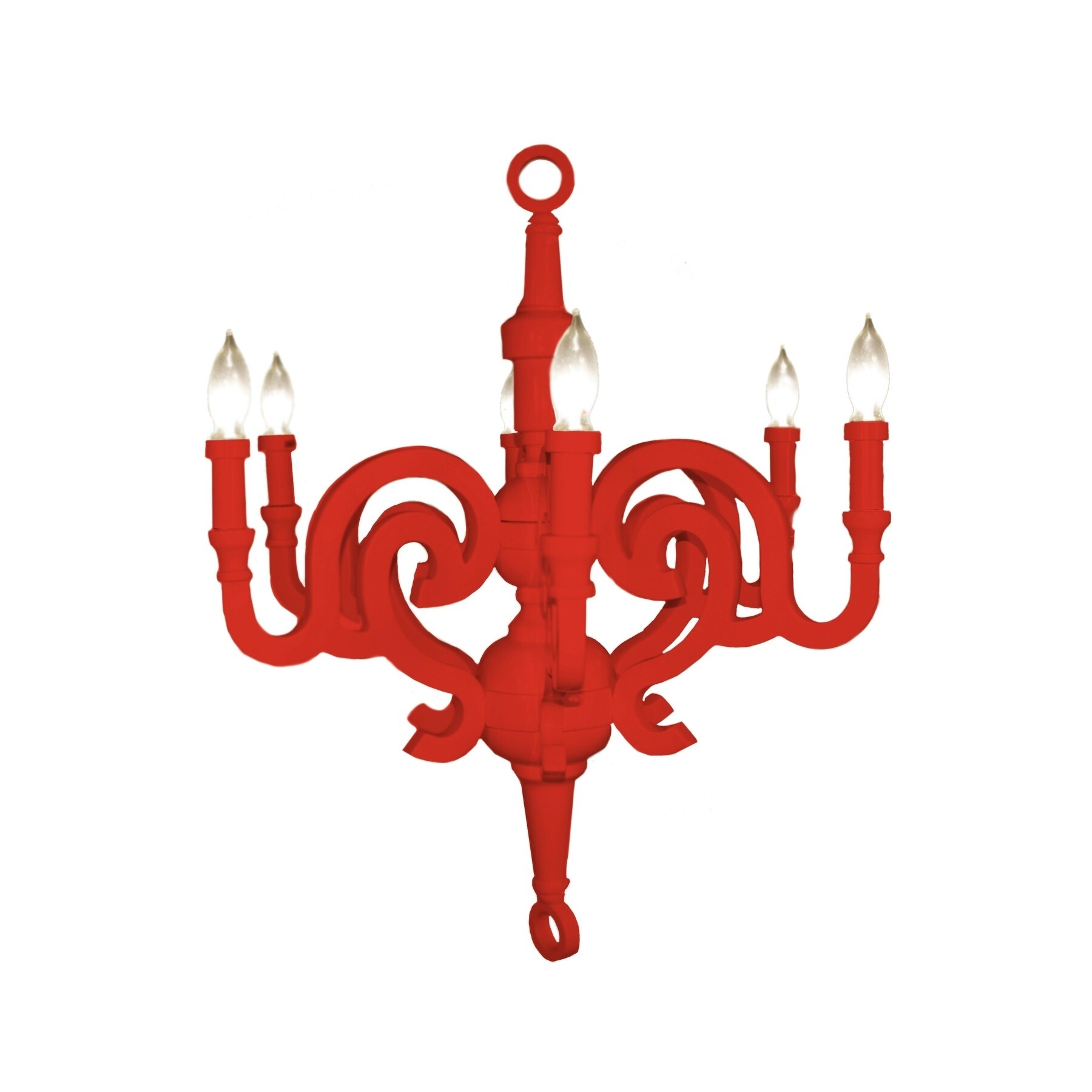 Kristina Chandelier Large Red - Chandeliers For Bedrooms by Overstock.com