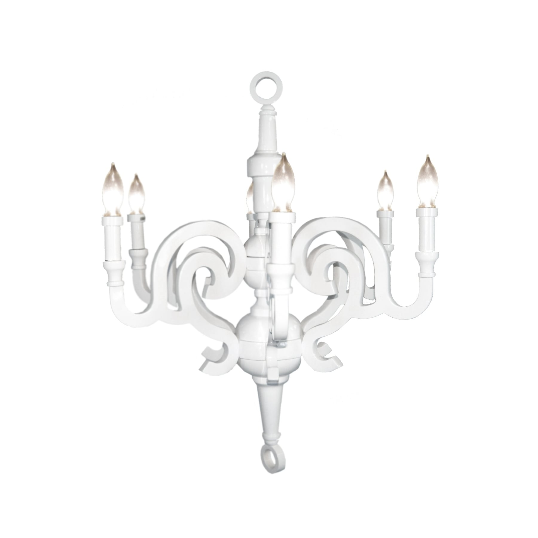 Kristina Chandelier Small White - Chandeliers For Bedrooms by Overstock.com