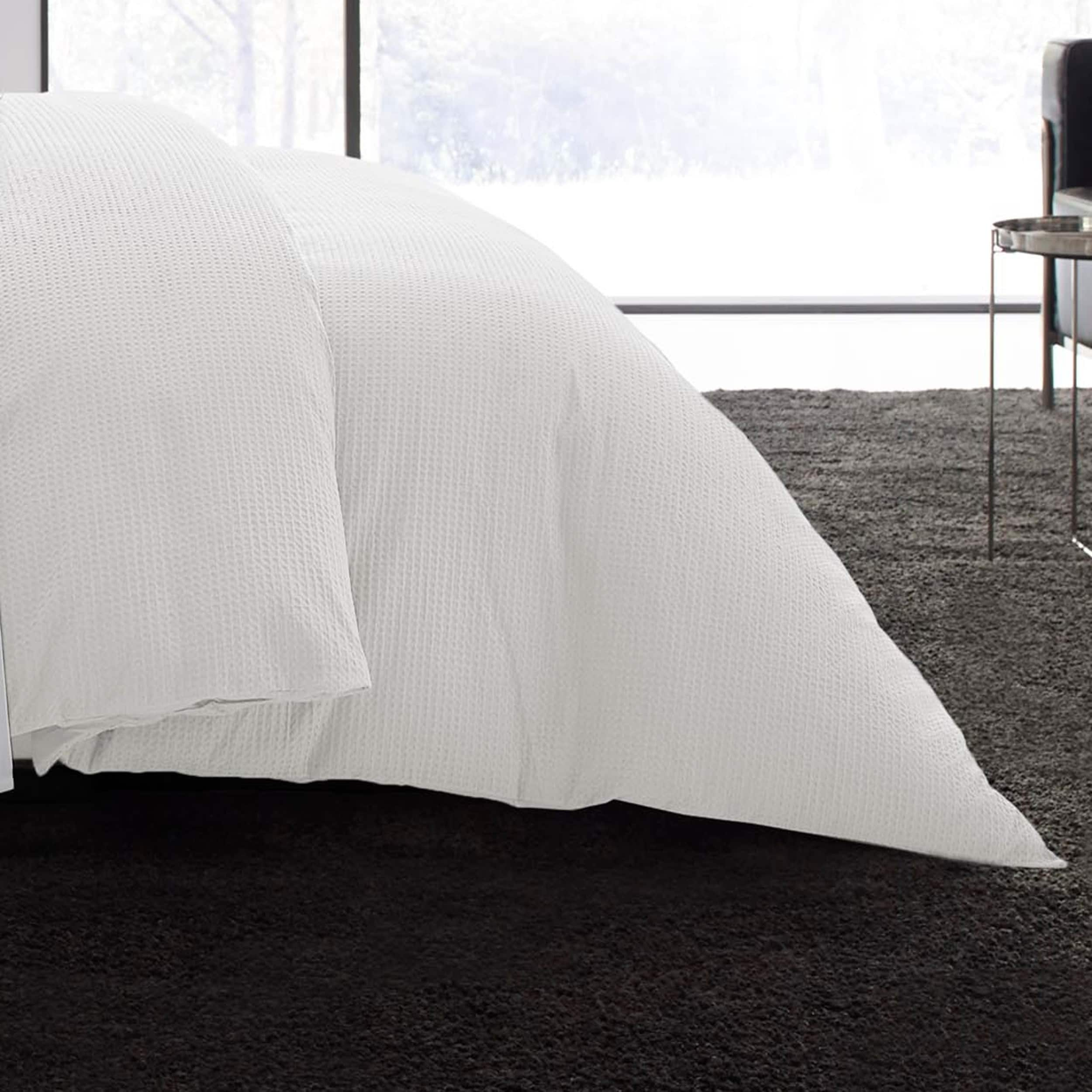 Shop Vera Wang Waffle Pique Cotton Duvet Cover Set On Sale