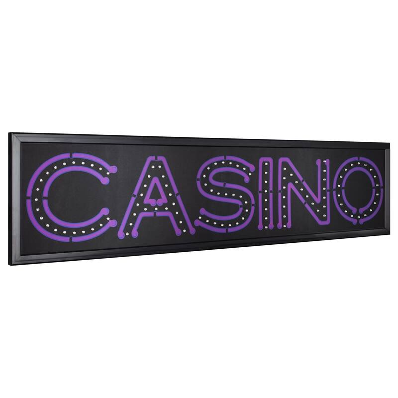American Art Decor Casino LED Light Up Sign Wall Decor