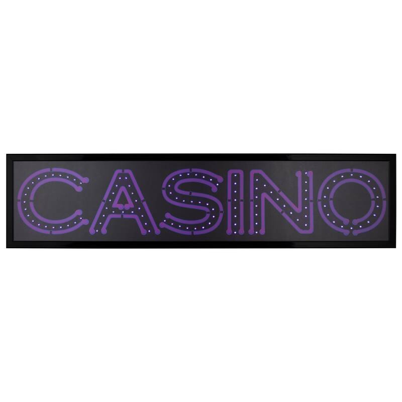 American Art Decor Casino LED Light Up Sign Wall Decor