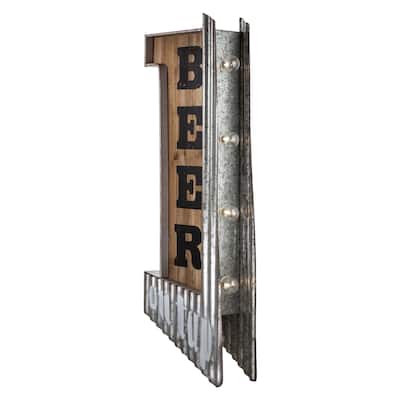 American Art Decor Beer on Tap Vintage Double Sided Marquee LED Sign