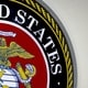 American Art Decor United States Marine Corps Emblem Metal Sign - Bed ...