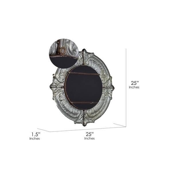 Shop American Art Decor Bold Bronze Decorative Metal Wall Vanity
