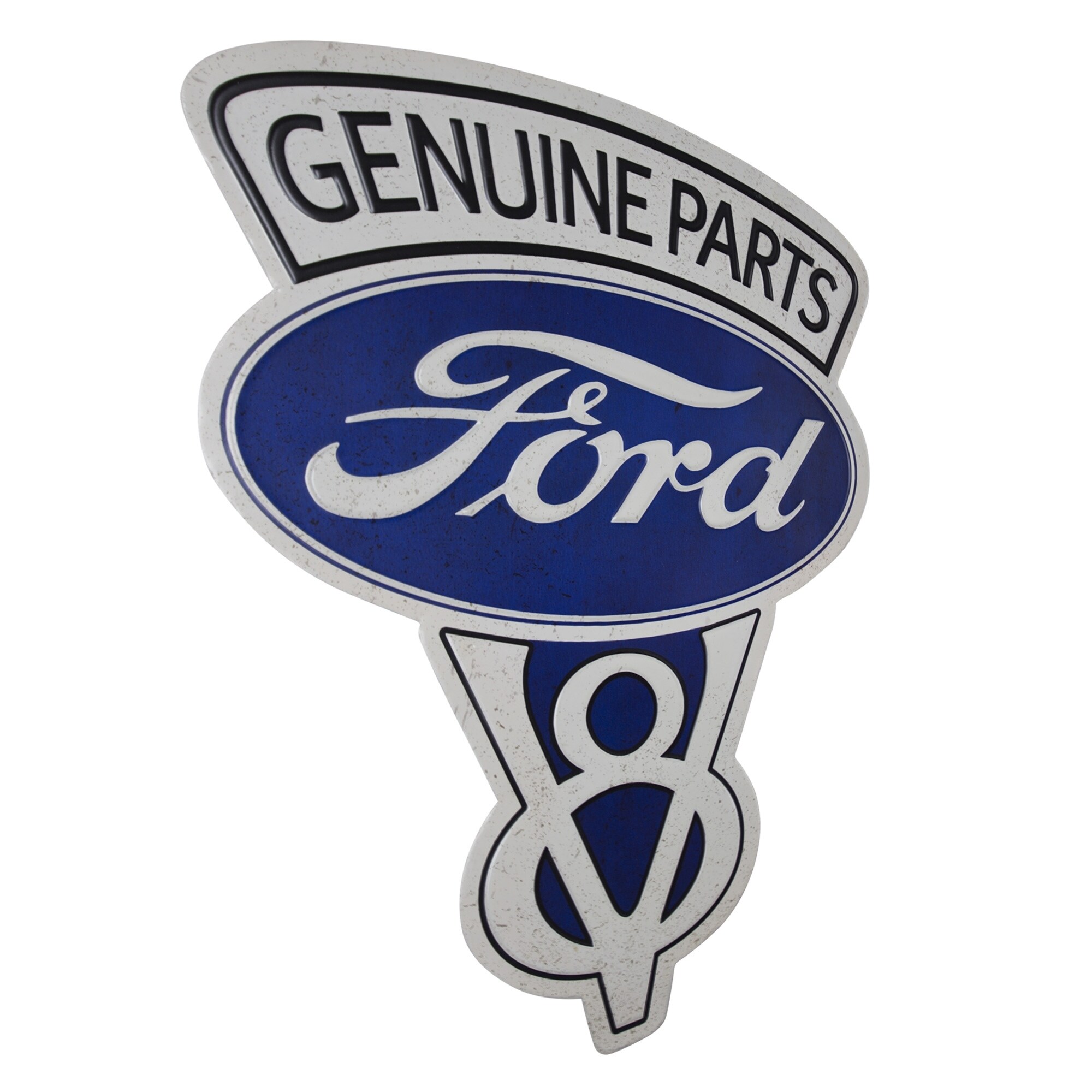American Art Decor Vintage Genuine Ford Parts Embossed Metal Sign - On Sale  - Overstock - 26051924