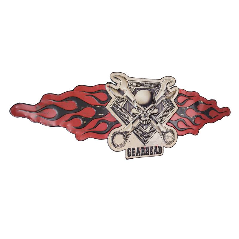 American Art Decor Tiki Bar Embossed Metal Wall Decor Sign