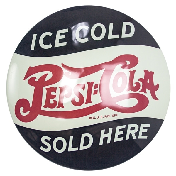 American Art Decor Licensed Pepsi Cola Hanging Metal Sign Wall Decor