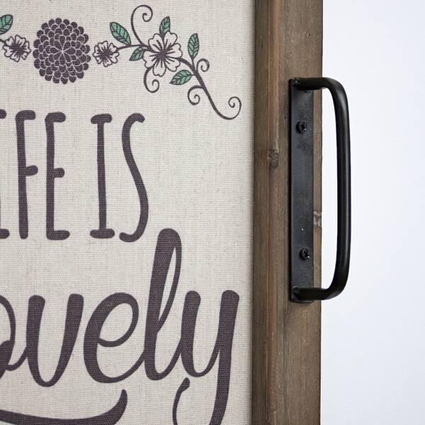 Shop American Art Decor Life Is Lovely Window Shutter Wall Decor