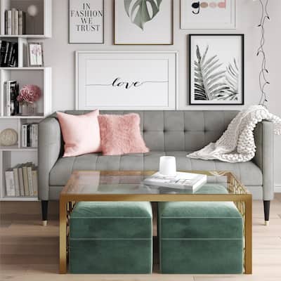 CosmoLiving by Cosmopolitan Neptune Tufted Sofa