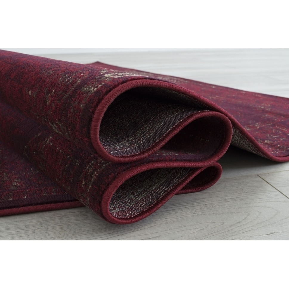 Dream Decor Rugs Parish Rio Burgundy Oriental Wool Area Rug - On Sale - Bed  Bath & Beyond - 10428973