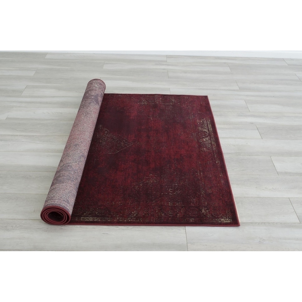 Dream Decor Rugs Parish Rio Burgundy Oriental Wool Area Rug - On Sale - Bed  Bath & Beyond - 10428973