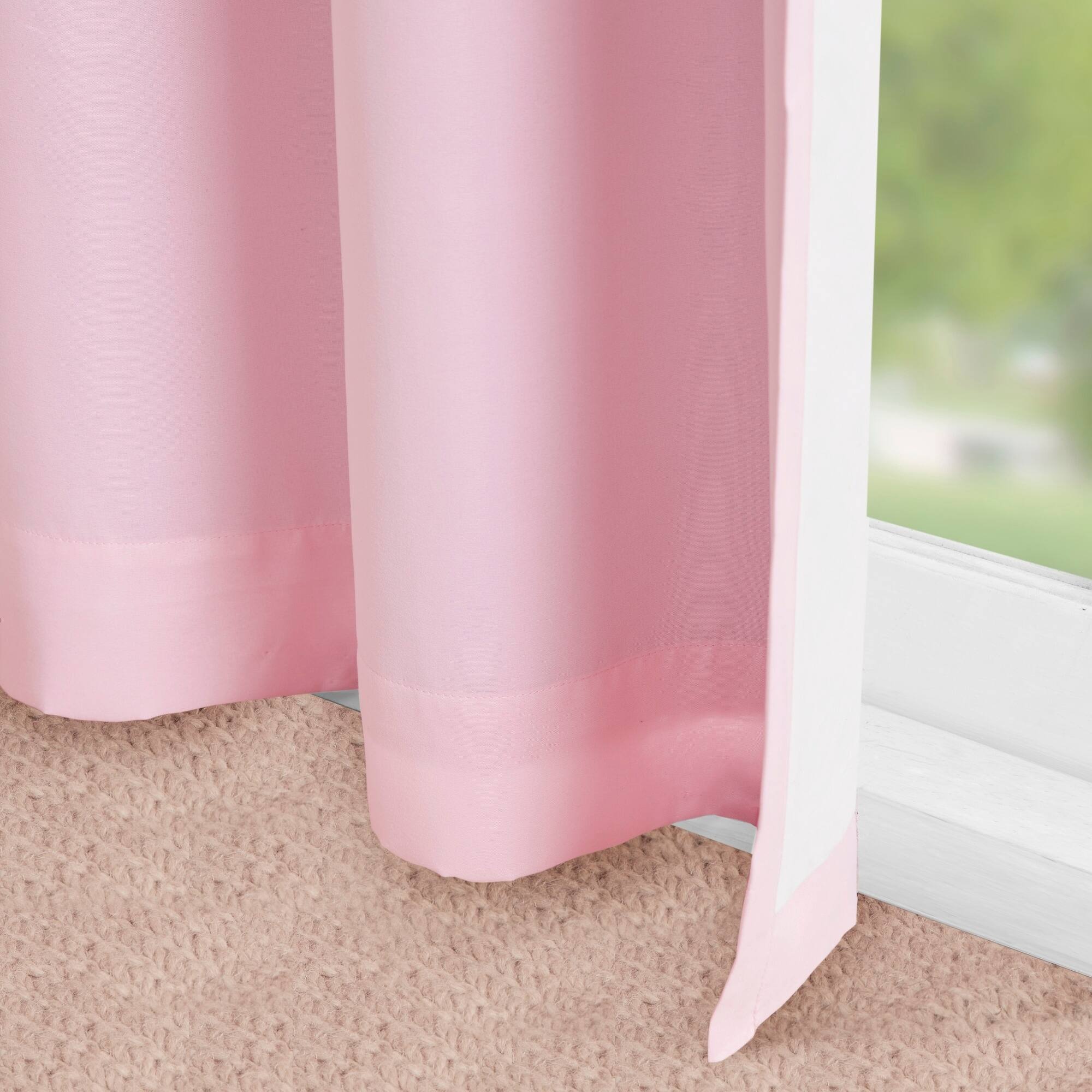 Intelligent Design Mia 100percent Total Blackout Single Curtain Panel