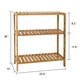 Kinbor 3-Tier Bamboo Bathroom Shelf Plant Flower Stand Tower Rack - Thumbnail 3