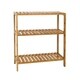 Kinbor 3-Tier Bamboo Bathroom Shelf Plant Flower Stand Tower Rack - Thumbnail 4