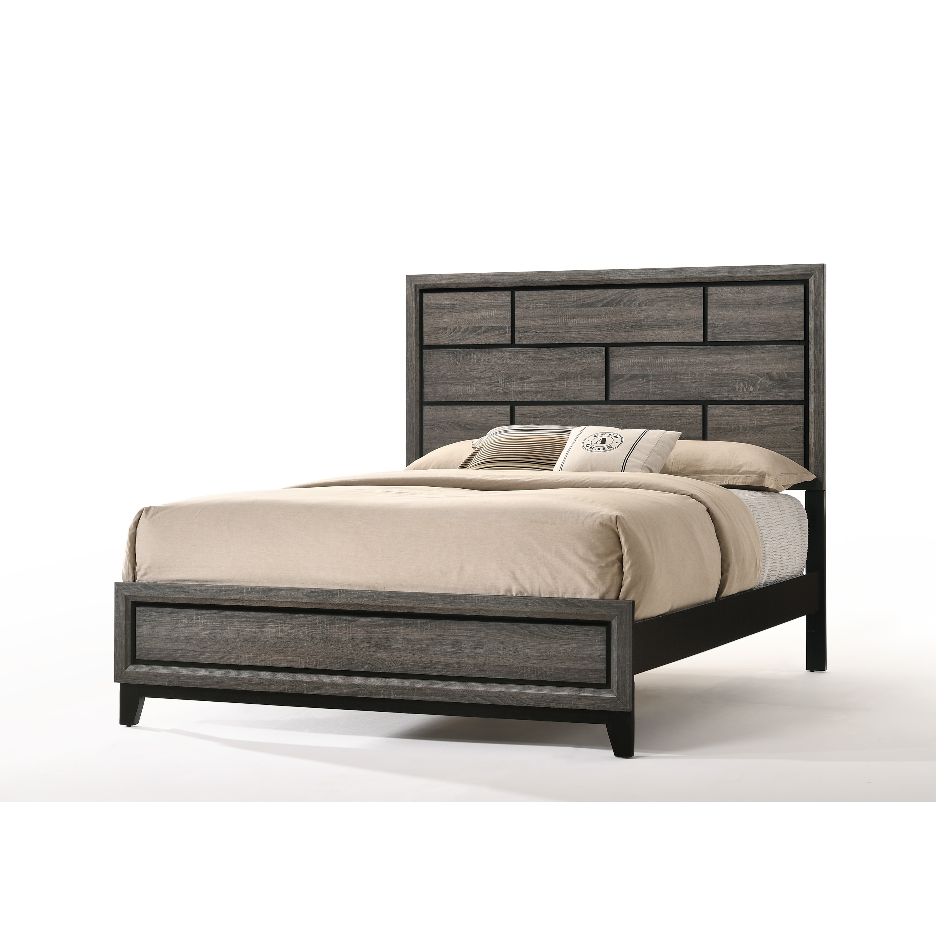 Acme Valdemar Queen Bed Weathered Gray