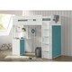 preview thumbnail 5 of 3, ACME Nerice Loft Bed, White & Teal