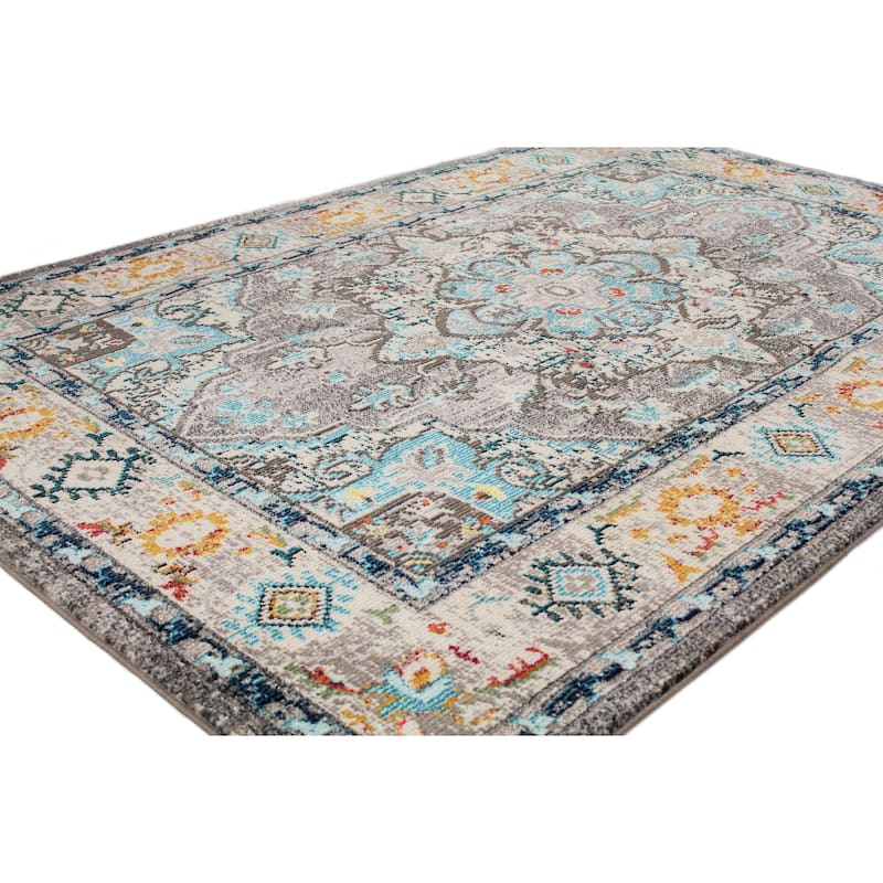 Bashian Bessemer Beige Power Loomed Area Rug
