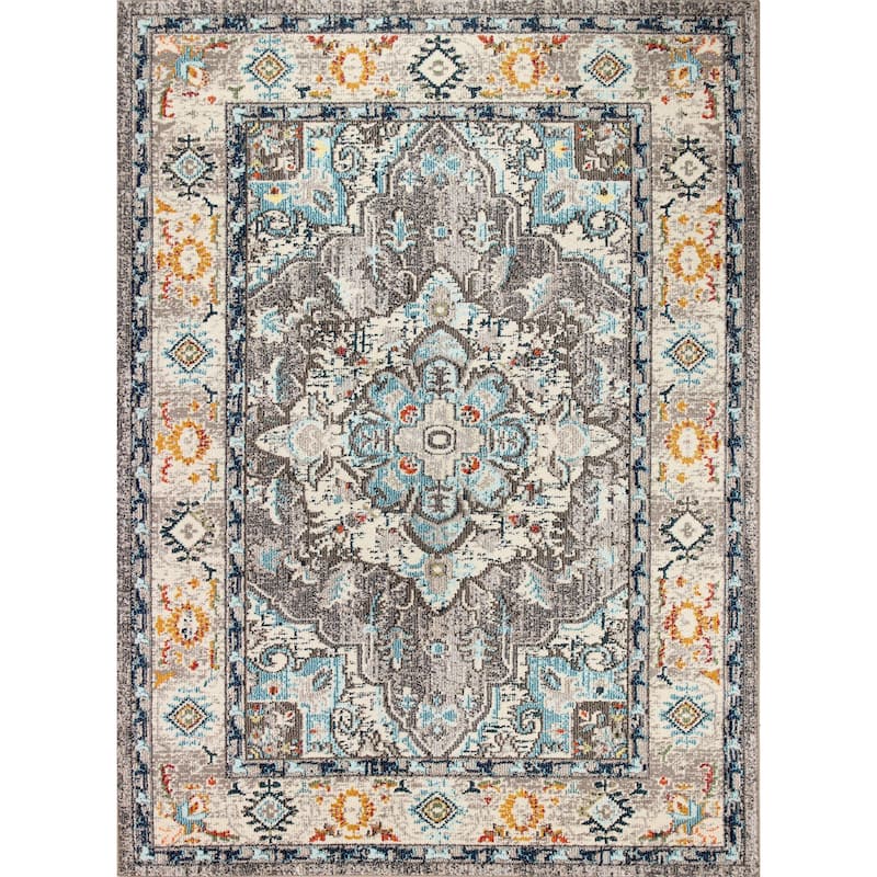 Bashian Bessemer Beige Power Loomed Area Rug