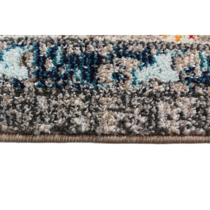 Bashian Bessemer Beige Power Loomed Area Rug