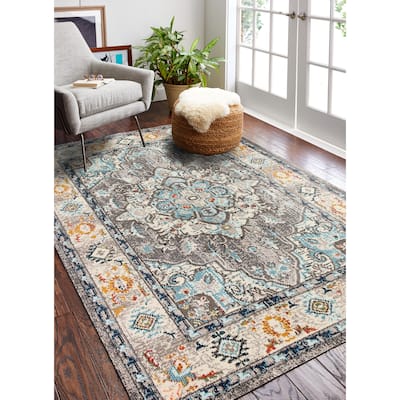 Bashian Bessemer Beige Power Loomed Area Rug