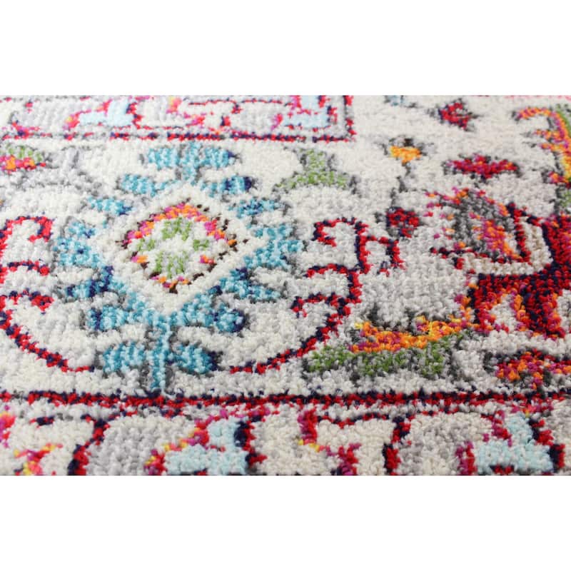 Bashian Bessemer Teal Power Loomed Area Rug