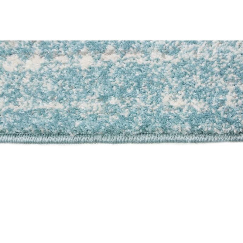 Bashian Audrey Transitional Distressed Floral Dot Area Rug