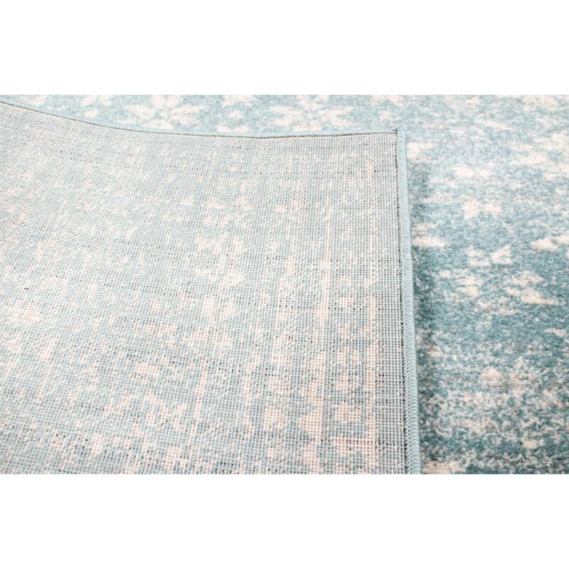 Bashian Audrey Transitional Distressed Floral Dot Area Rug