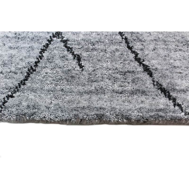 Bashian Hand Loomed Zaha Wool And Viscose Rug