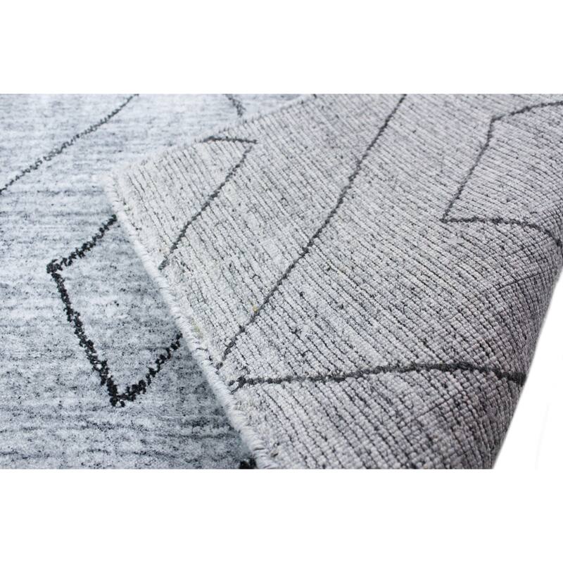 Bashian Hand Loomed Zaha Wool And Viscose Rug