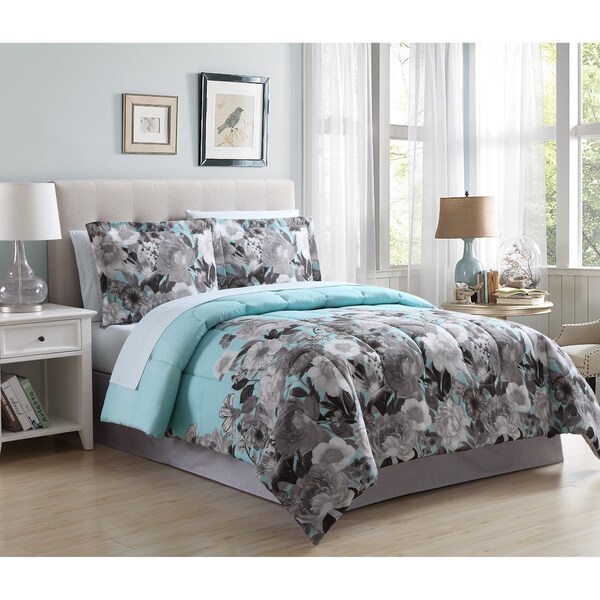 Hamilton Hall Emily Floral Reversible Bed in a Bag