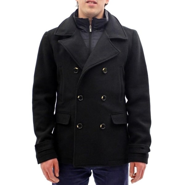 Mens military clearance style peacoat